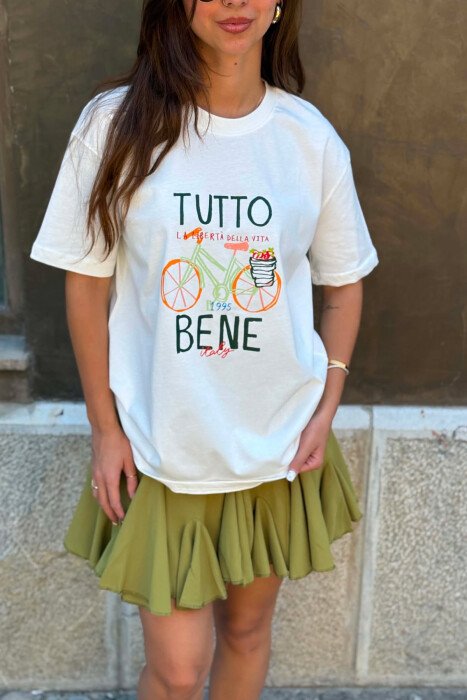 T-SHIRT PER FEMRA NE NGJYRE TE BARDHE - 4