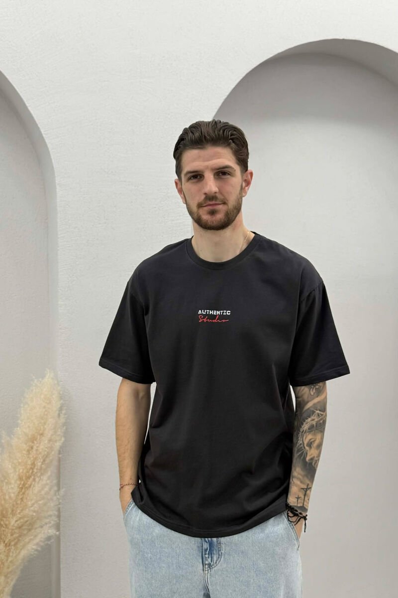T-SHIRT ME SHKRIME PER MESHKUJ NE NGJYRE GRI TE ERRET - 1