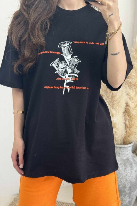 T-SHIRT+SHORTS FRONT IMAGE WOMEN SET MUSTARD/MUSTARDE - 3