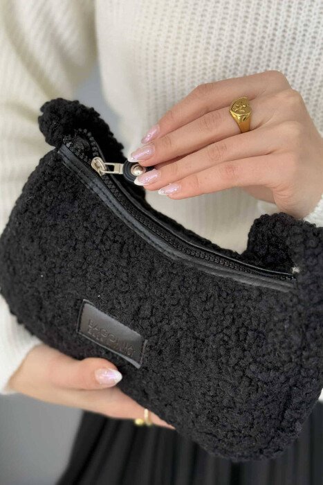 TEDDY BEAR ONE COLOR WOMEN BAG BLACK/ E ZEZE - 1