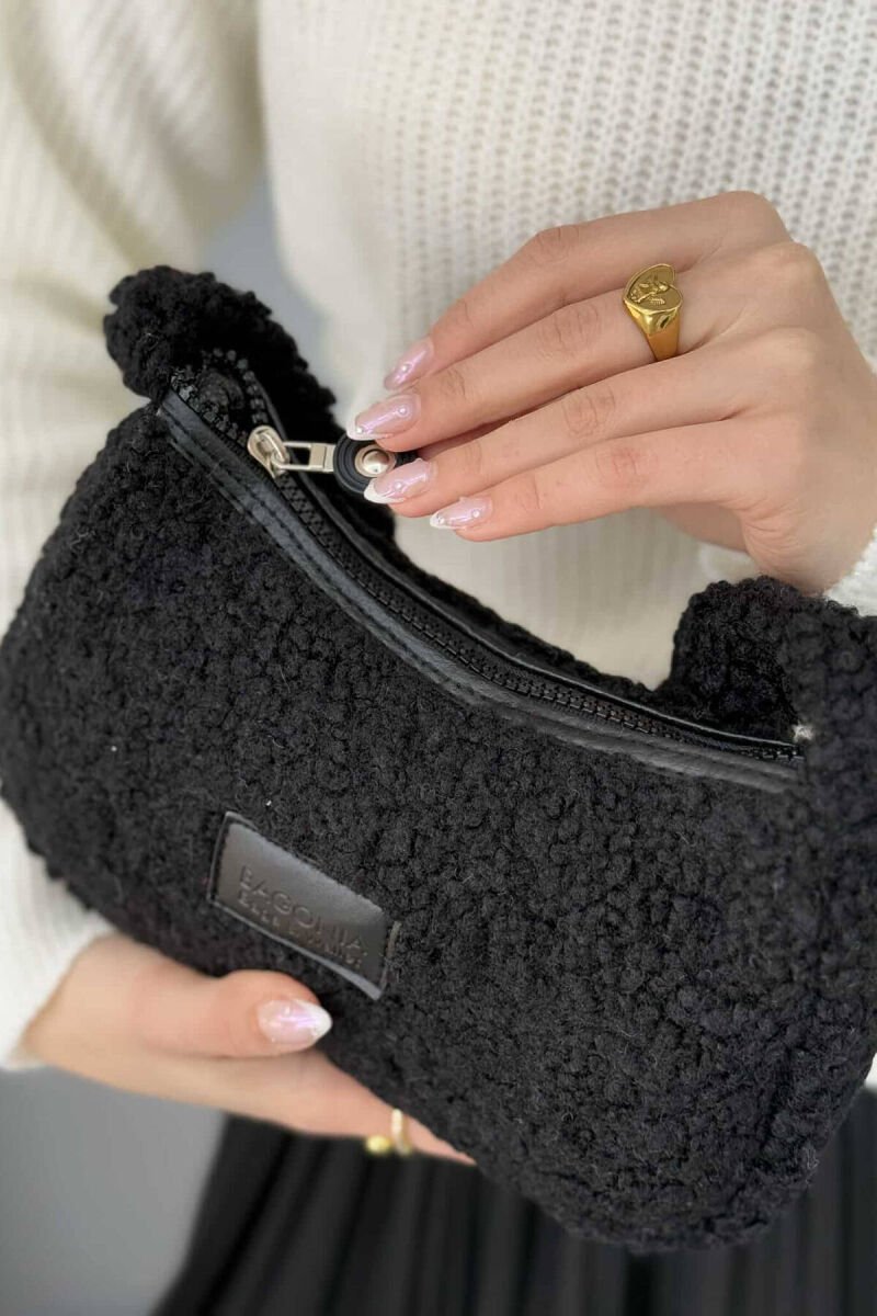 TEDDY BEAR ONE COLOR WOMEN BAG BLACK/ E ZEZE - 1