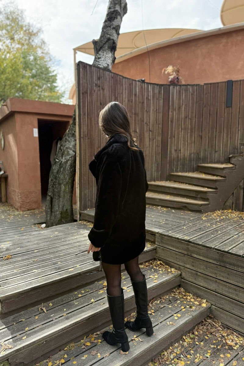 TEDDY BEAR SIMPLE WOMAN JACKET BLACK/ E ZEZE - 4
