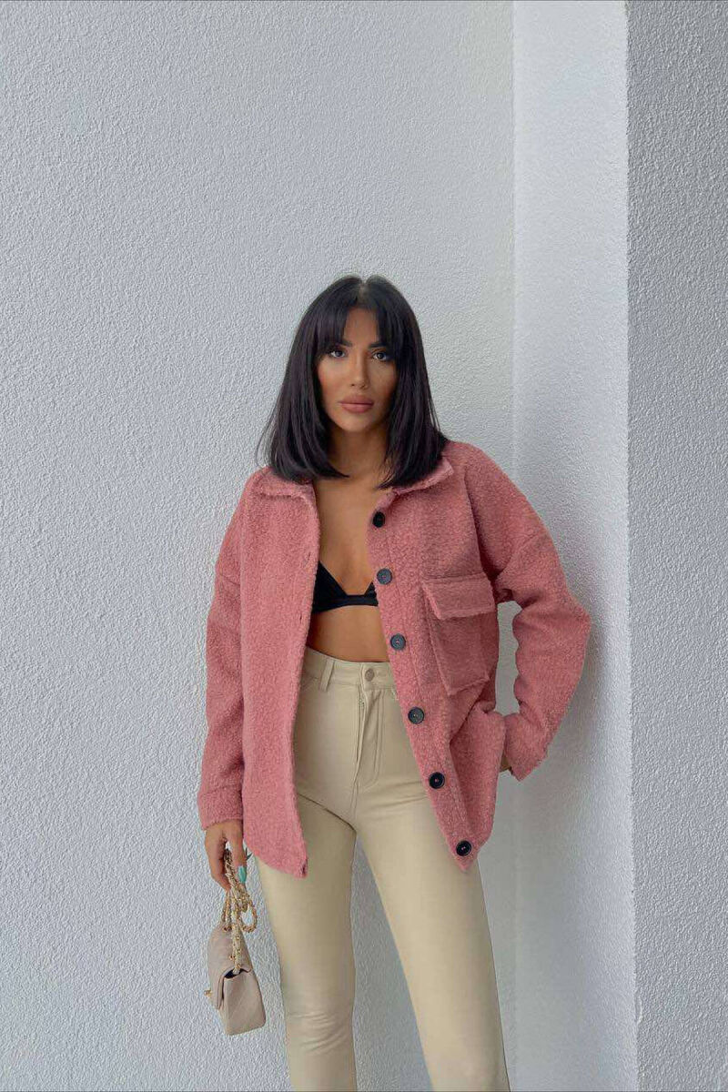 TEDDY BEAR WOMAN JACKET BABY PINK/ROZB - 3