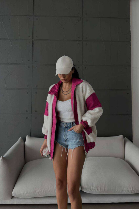 TEDDY BEAR WOMAN JACKET FUCHSIA/CIKLAMI - 2