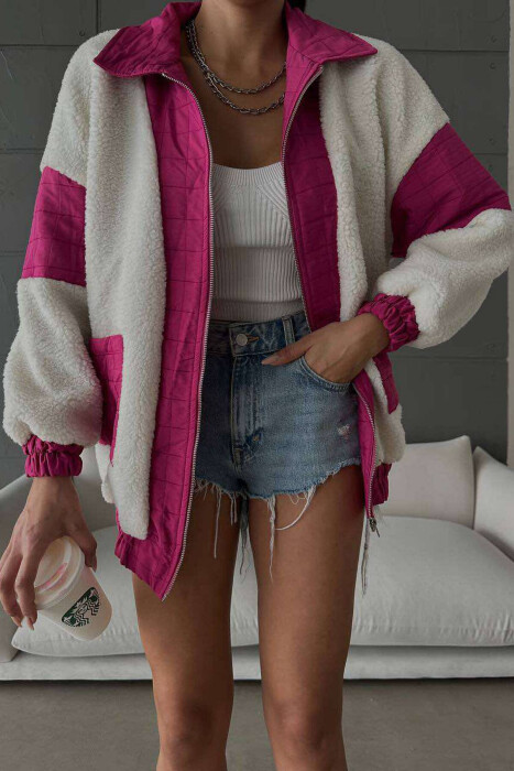 TEDDY BEAR WOMAN JACKET FUCHSIA/CIKLAMI - 3