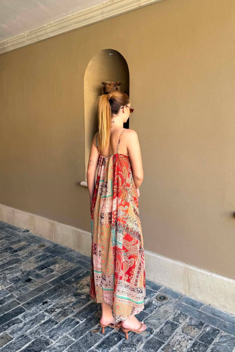 THIN STRIPES OPEN BACK WOMAN DRESS MULTIPLE/SHNGJ - 5