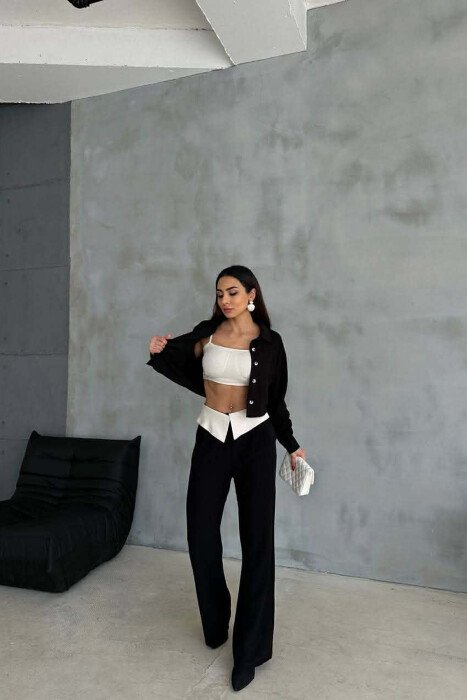 THREE PIECES SET WOMAN SUIT BLACK/ E ZEZE - 5