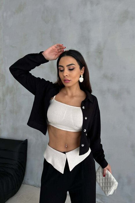 THREE PIECES SET WOMAN SUIT BLACK/ E ZEZE - 6