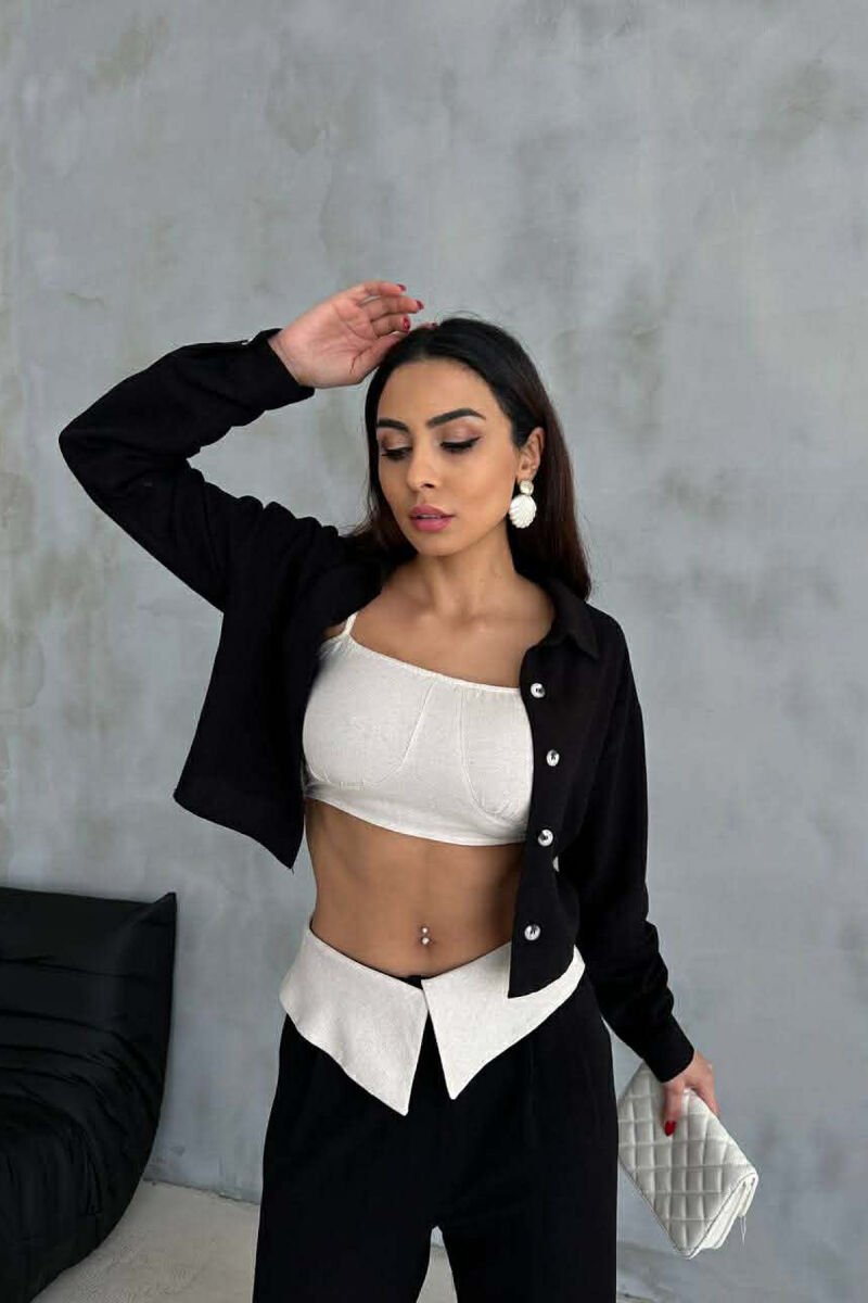 THREE PIECES SET WOMAN SUIT BLACK/ E ZEZE - 6