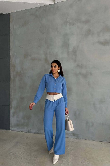 THREE PIECES SET WOMAN SUIT BLUE/BLU 