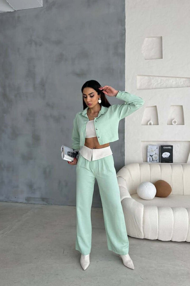 THREE PIECES SET WOMAN SUIT MINT/MENTE - 1
