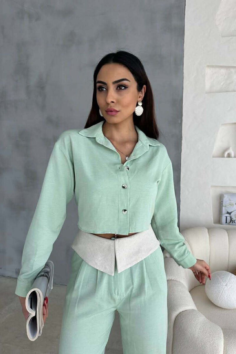 THREE PIECES SET WOMAN SUIT MINT/MENTE - 2
