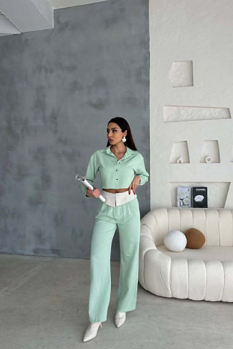THREE PIECES SET WOMAN SUIT MINT/MENTE - 4