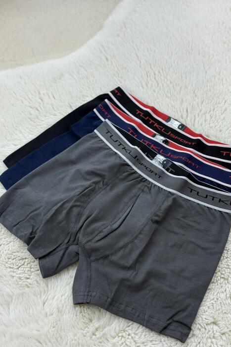 THREE PIECES SIMPLE ELASTAN MEN BOXES MULTIPLE/SHNGJ - 3