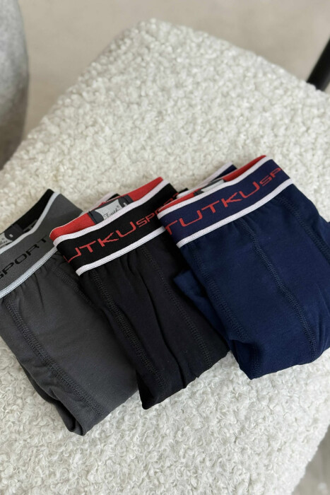 THREE PIECES SIMPLE ELASTAN MEN BOXES MULTIPLE/SHNGJ - 2
