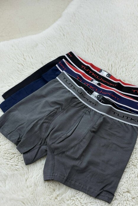 THREE PIECES SIMPLE ELASTAN MEN BOXES MULTIPLE/SHNGJ - 3