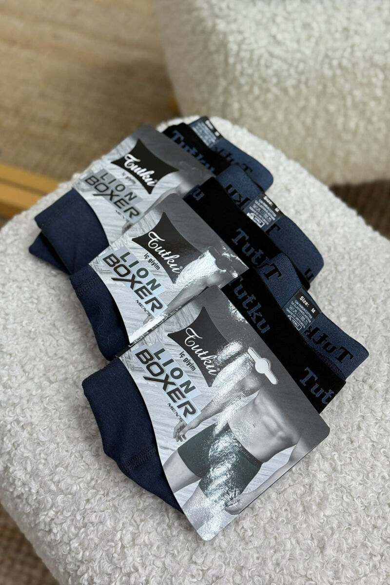 THREE PIECES SIMPLE MEN BOXES DARK GREY/GEE - 1