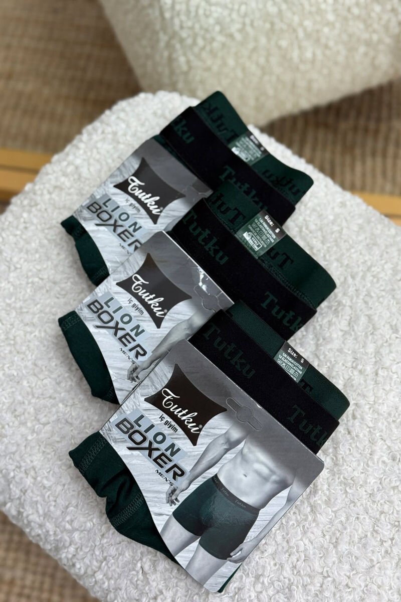 THREE PIECES SIMPLE MEN BOXES GREEN/JESHILE - 1
