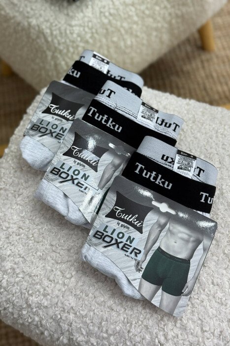3 PALE BOKSERA TE THJESHTE PER MESHKUJ NE NGJYRE GRI TE ZBARDHUR - KLAUDIO FASHION