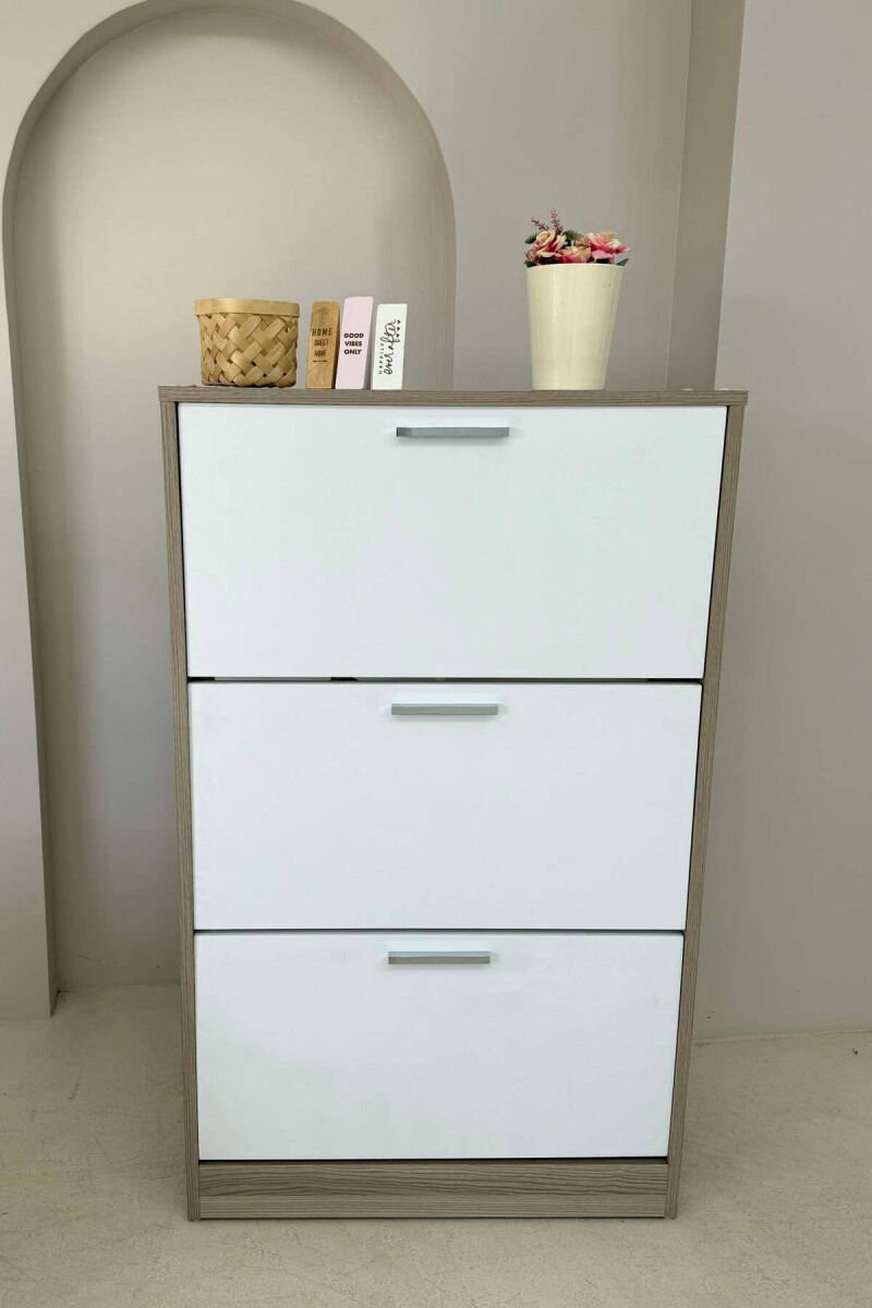 THREE TIER SHOE SHELF BEIGE/BEZHE - 2