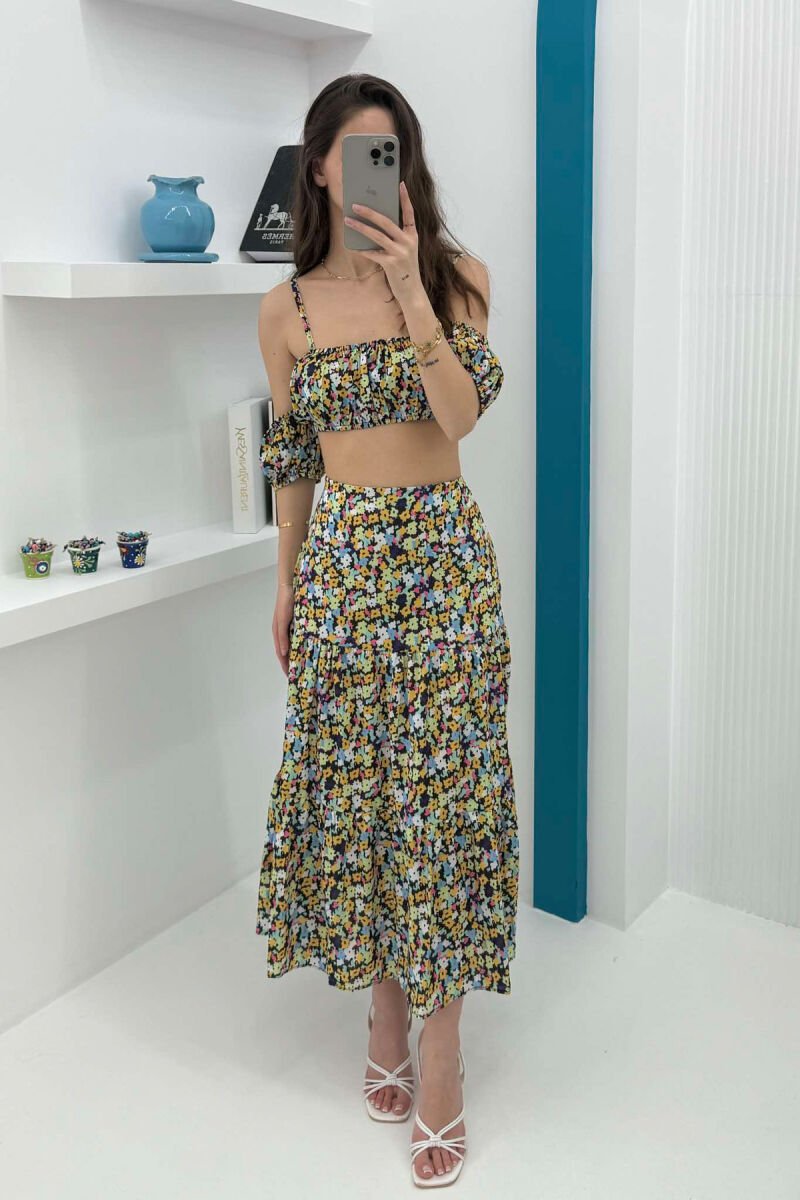 TOP+SKIRT FLOWERS SET MULTIPLE/SHNGJ - 2