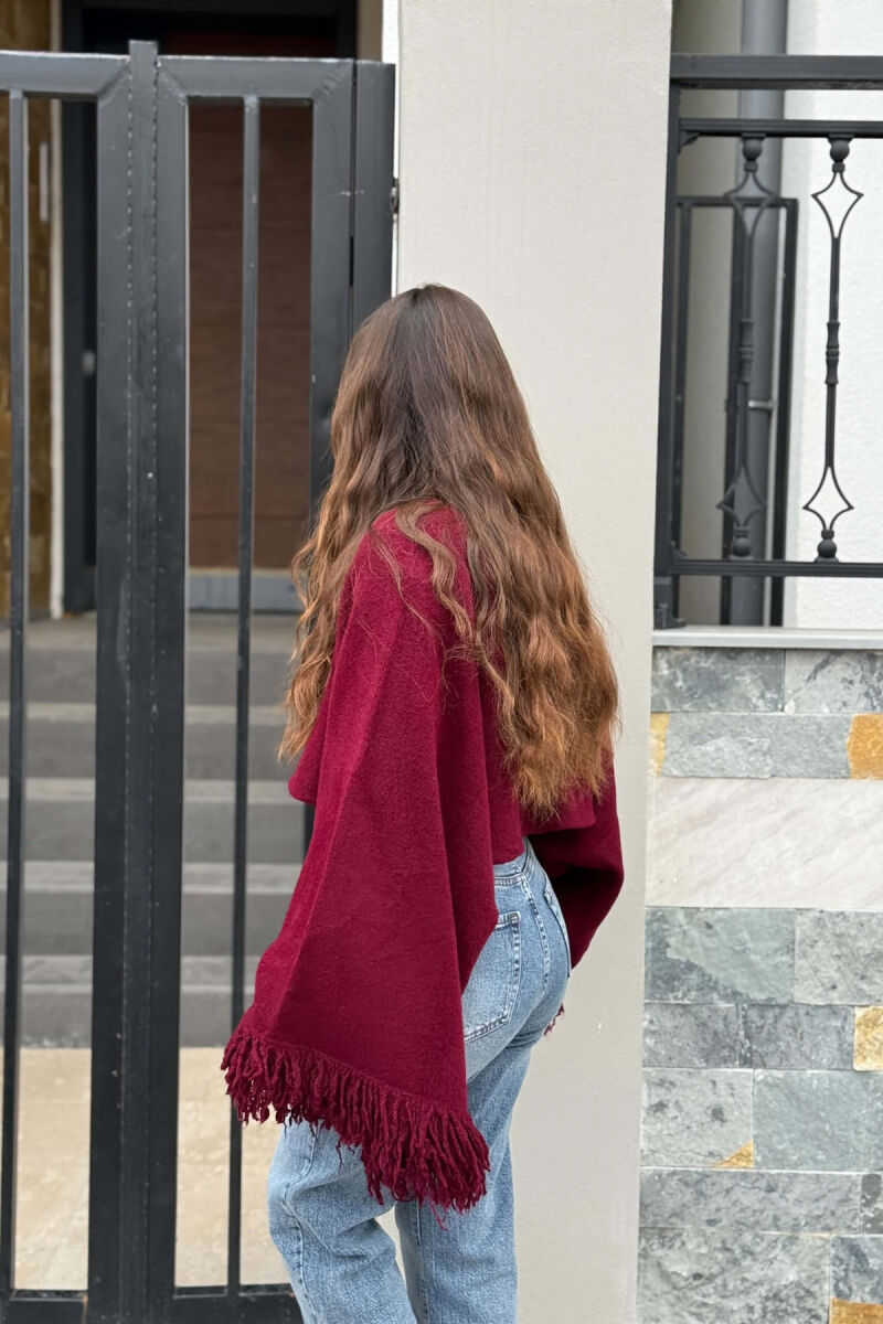 TRIKO E SHKURTER NJE NGJYRESHE PER FEMRA NE NGJYRE VISHNJE - 2