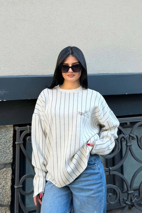 TRIKO E THJESHTE ME VIJA PER FEMRA NE NGJYRE BEZHE - KLAUDIO FASHION