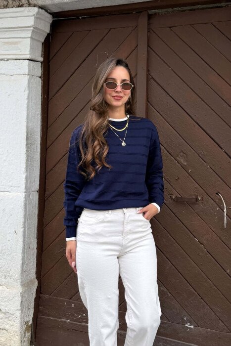 TRIKO E THJESHTE PER FEMRA NE NGJYRE BLU - KLAUDIO FASHION