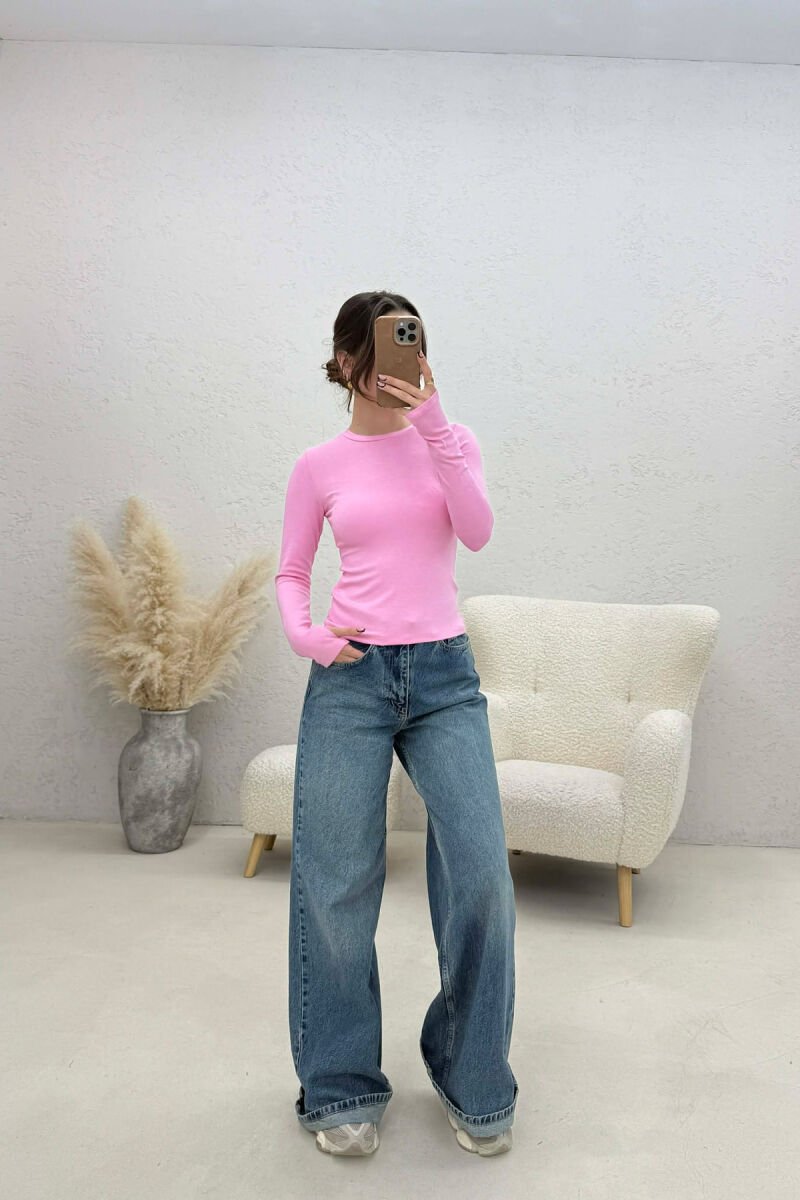BLUZE E THJESHTE PER FEMRA NE NGJYRE ROZE - 2