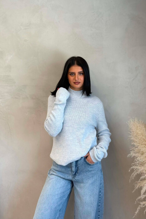 TRIKO ME JAKE GOLF PER FEMRA NE NGJYRE BABY BLU - 3