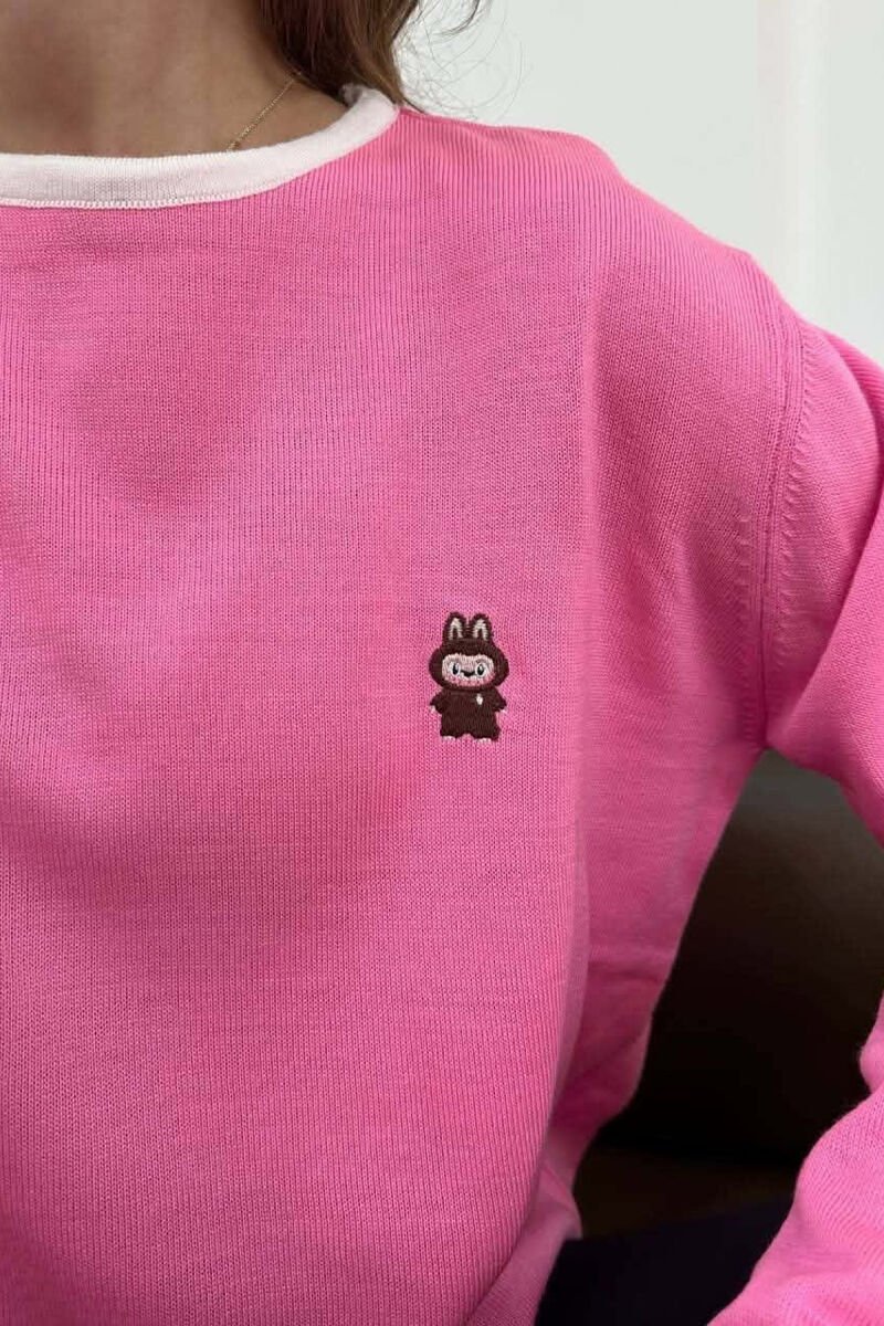 TRIKO ME LOGO TE VOGEL PER FEMRA NE NGJYRE ROZE - 3
