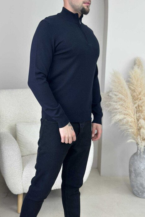 TRIKO NJËNGJYRËSHE ME JAKË ME ZINXHIR PËR MESHKUJ NË NGJYRËN E ZEZË - 4