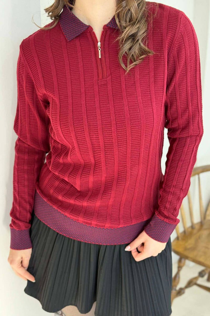 TRIKO PËR FEMRA NË NGJYRËN VISHNJË - 3