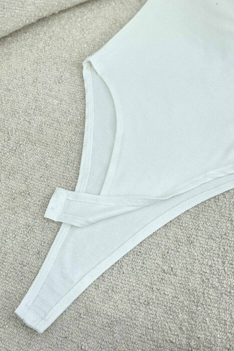 TURTLE NECK SLEEVELESS ONE COLOR WOMEN BODY WHITE-E BARDHE - 4
