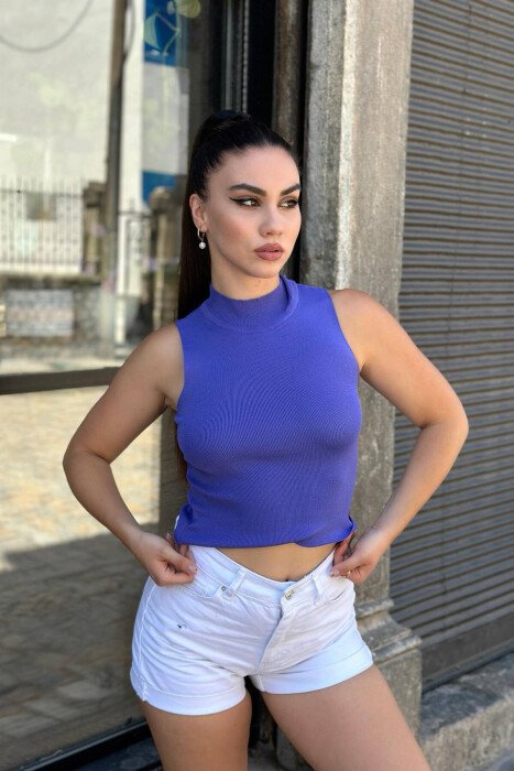 TURTTLE WOMEN TANK TOPS PURPLE/LEJLA - KLAUDIO FASHION