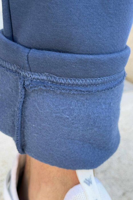 TUTA ME PUSH ME DETAJIN E XHEPIT PËR MESHKUJ NË NGJYRËN BLU - 5