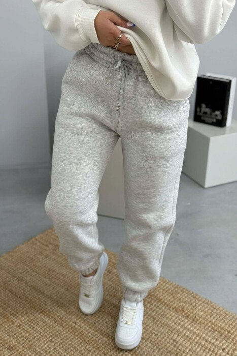 TUTA NJE NGJYRESHE ME PUSH PER FEMRA NE NGJYRE GRI TE ZBARDHUR - KLAUDIO FASHION