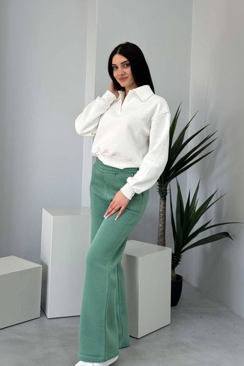 TUTA TË GJERA ME PUSH PËR FEMRA NË NGJYRËN MENTE - 2