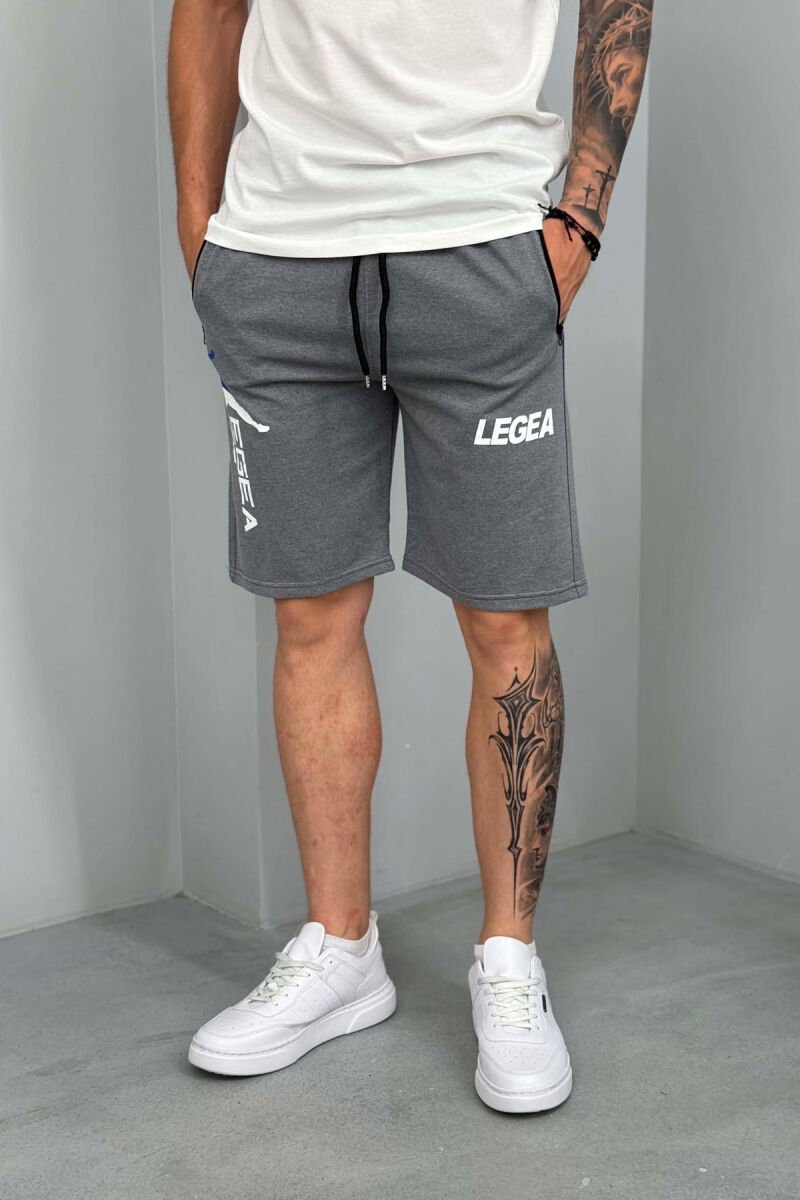 TUTA TE SHKURTRA ME SHKRIME PER MESHKUJ NE NGJYRE GRI - 4
