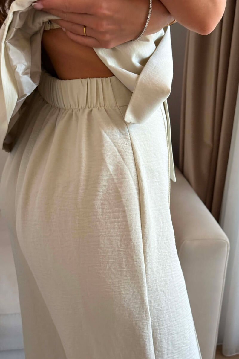 TWO BUTTONS VEST + TROUSERS WOMAN SET MINT/MENTE - 5