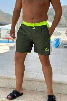 TWO COLORS MAN SWIM WEAR GREEN/JESHILE - 2