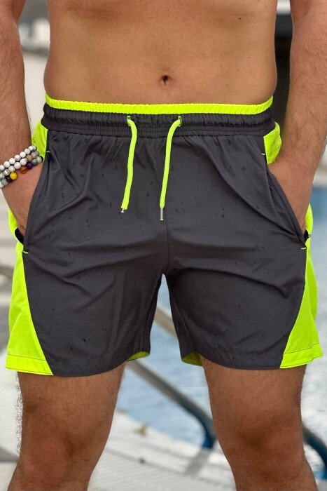 TWO COLORS MAN SWIMWEAR GREY-NEON/GRNE - 1