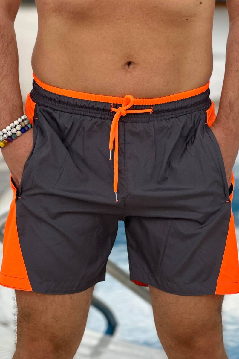 TWO COLORS MAN SWIMWEAR GREY/ORANGE/GRPO - 1