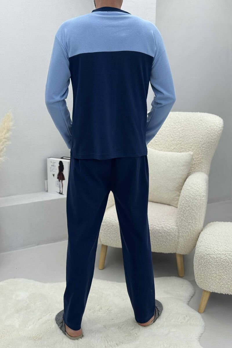 TWO COLORS MEN PYJAMAS BLUE/BLU - 3