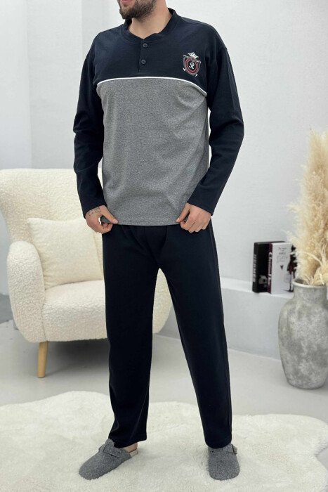 TWO COLORS MEN PYJAMAS GREY/GRI - 1