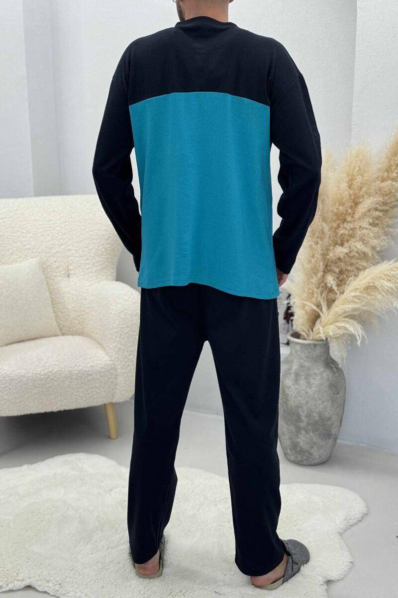 TWO COLORS MEN PYJAMAS LIGHTBLUE/BZ - 4