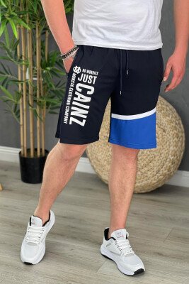 TWO COLORS SHORTS MEN BLUE/BLU - KLAUDIO FASHION