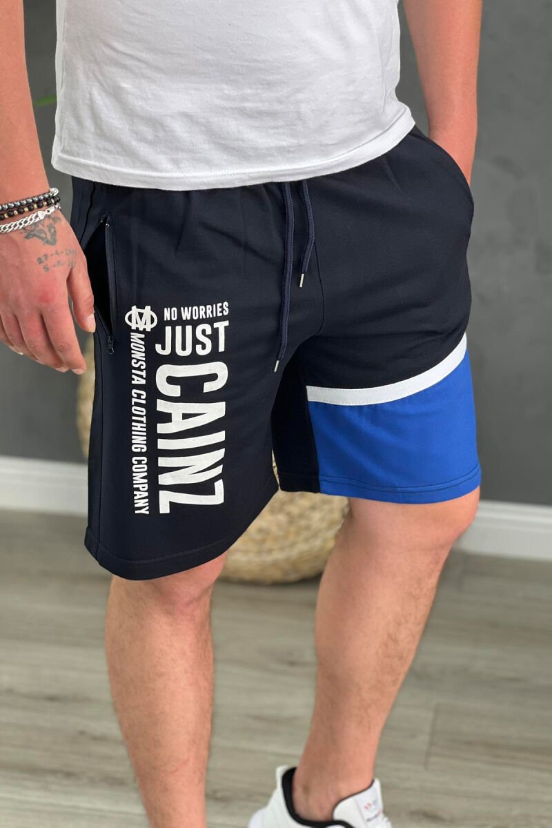 TWO COLORS SHORTS MEN BLUE/BLU - 4