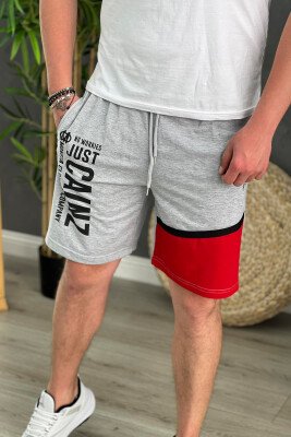 TWO COLORS SHORTS MEN GREY/GRI - KLAUDIO FASHION