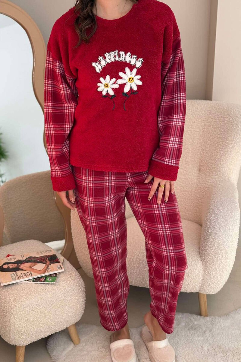 TWO FLOWERS WOMEN PYJAMAS BURGUNDY/VISHNJE - 1